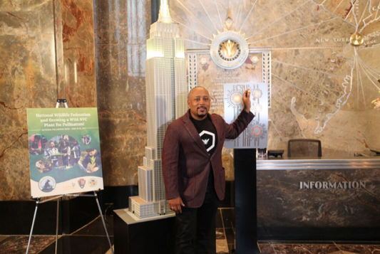 Daymond & the National Wildlife Federation Team Up to Light the Empire State Building In Honor of National Pollinator Week