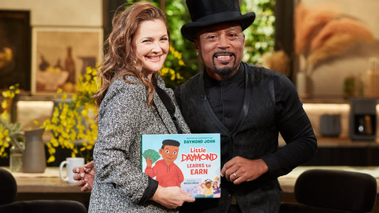 Daymond and Drew Barrymore discuss financial literacy, FUBU and Shark Tank