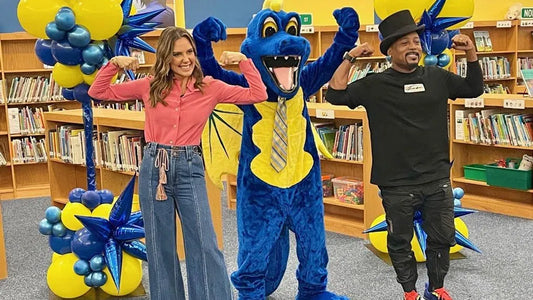 Daymond John and Kendra Scott Join Forces To Promote Literacy At Campbell Elementary School